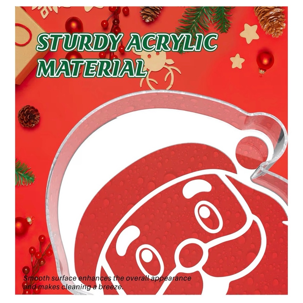 Santa Claus Acrylic Party Tray